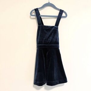 Joe Fresh blue velvet pinafore 5 years